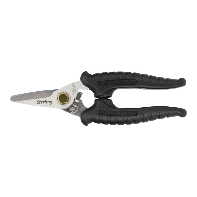 180mm Black Panther Industrial Snips: Bulk with Round Points