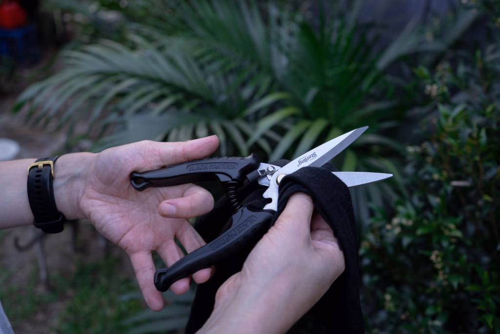 Ensure your Black Panther Industrial Snips are completely dry before putting them away.