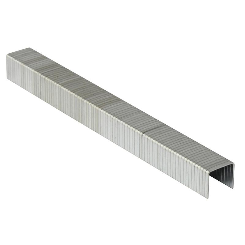Long galvanized steel strapping with ridged surface, shown diagonally.